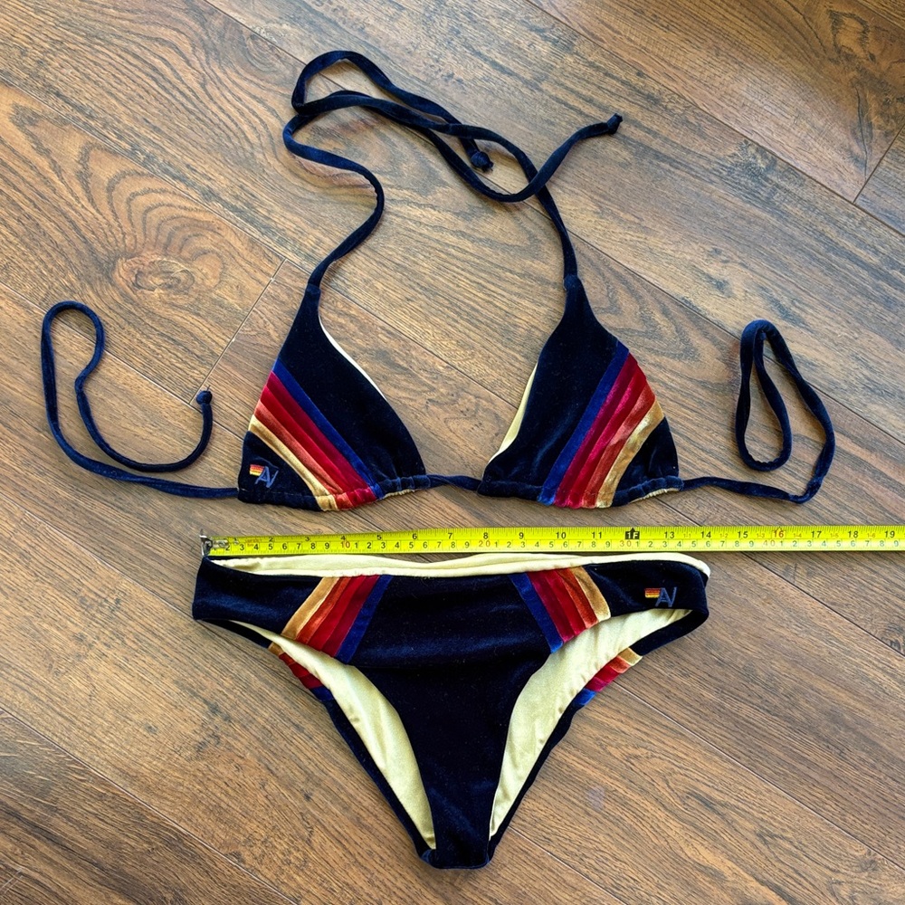 Aviator Nation Navy and Red Bikini